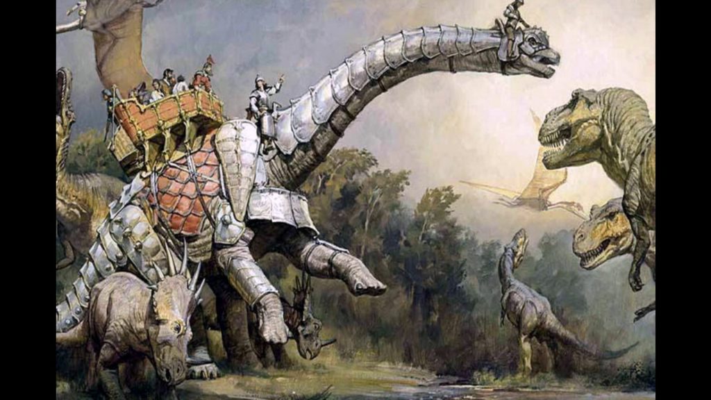 Фото с динозаврами 18 века